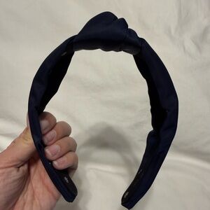 Lele sadoughi black neoprene headband